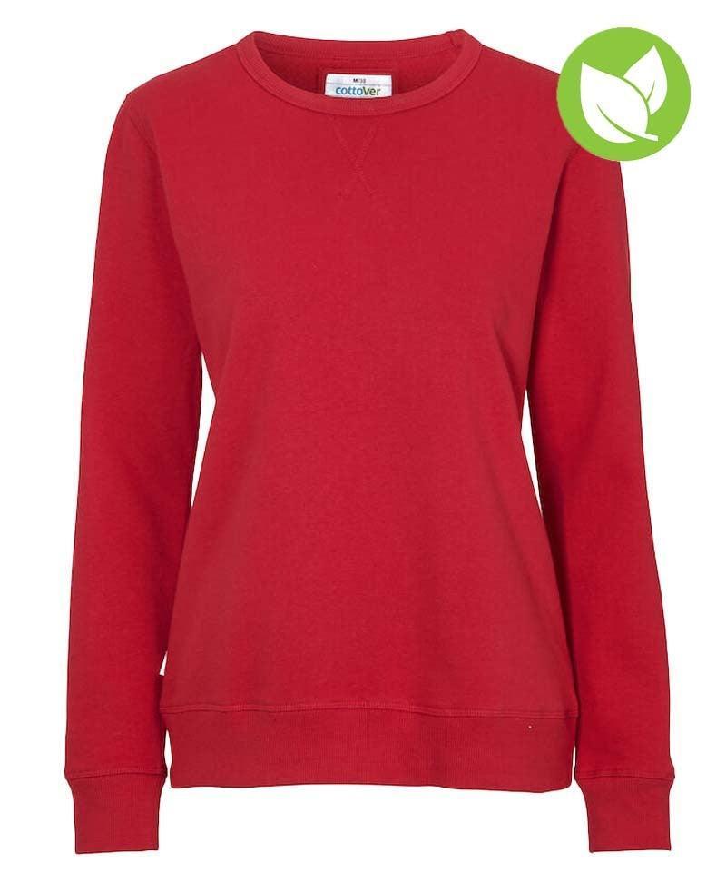 Dames sweater Cottover rood