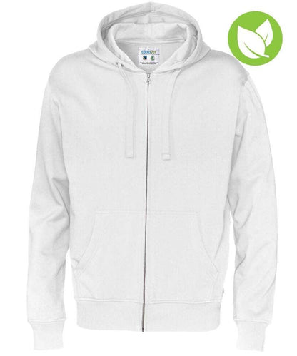 Cottover vest met capuchon heren wit