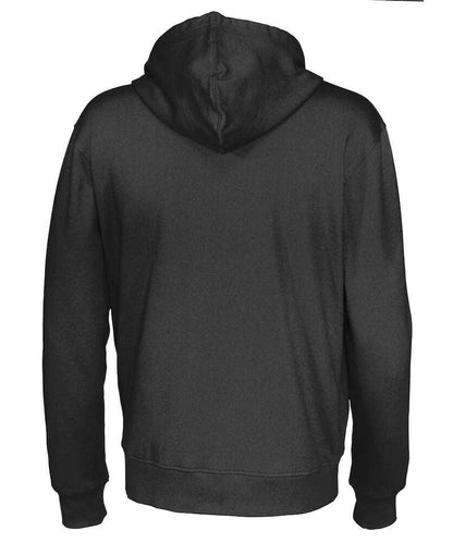 Cottover vest met capuchon heren zwart achterkant