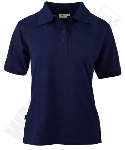 Dames poloshirt navy