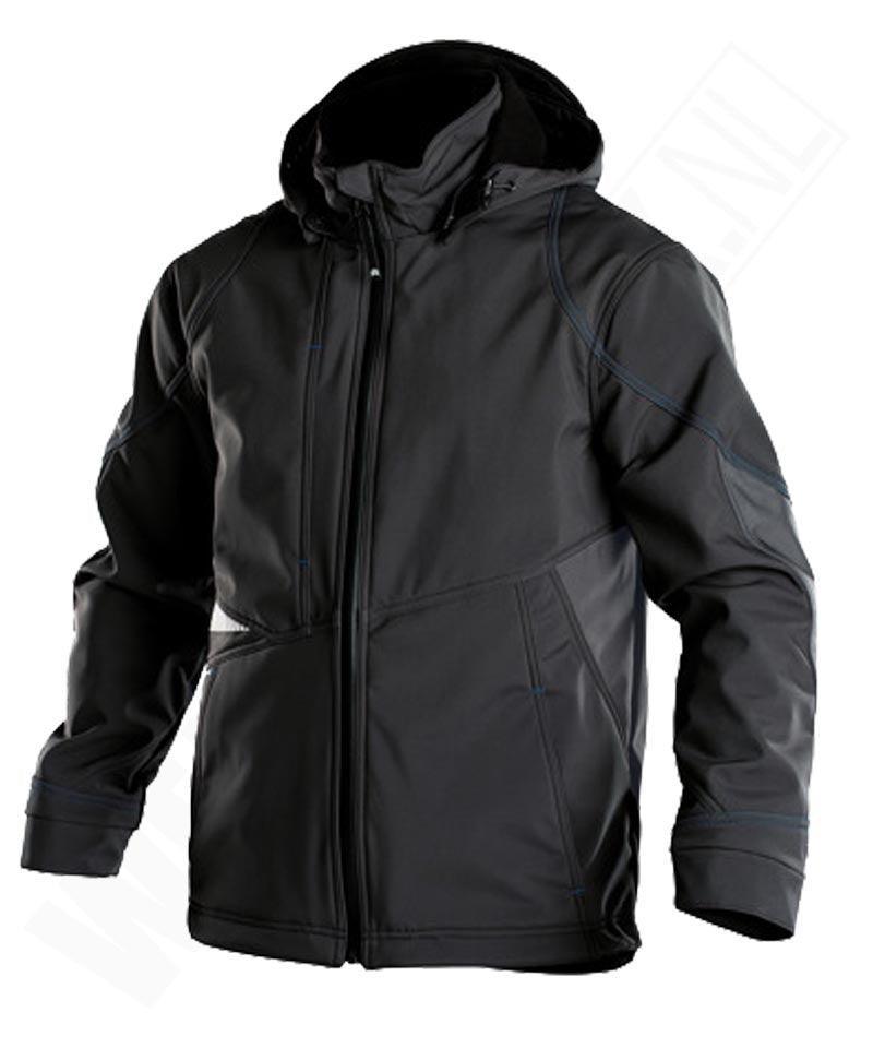 Softshell jas gevoerd  Gravity Dassy zwart grijs
