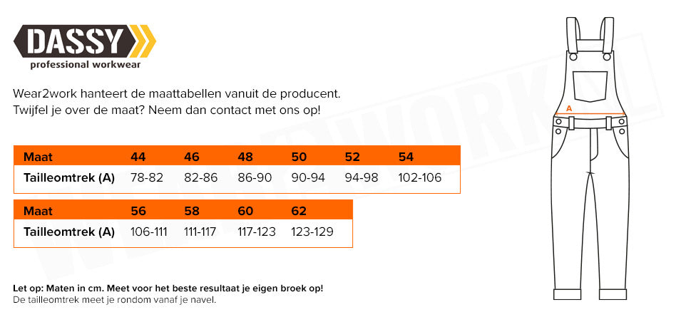 Overall Maten Amerikaanse overall Annecy High-Visibility | Binnen 24u in huis