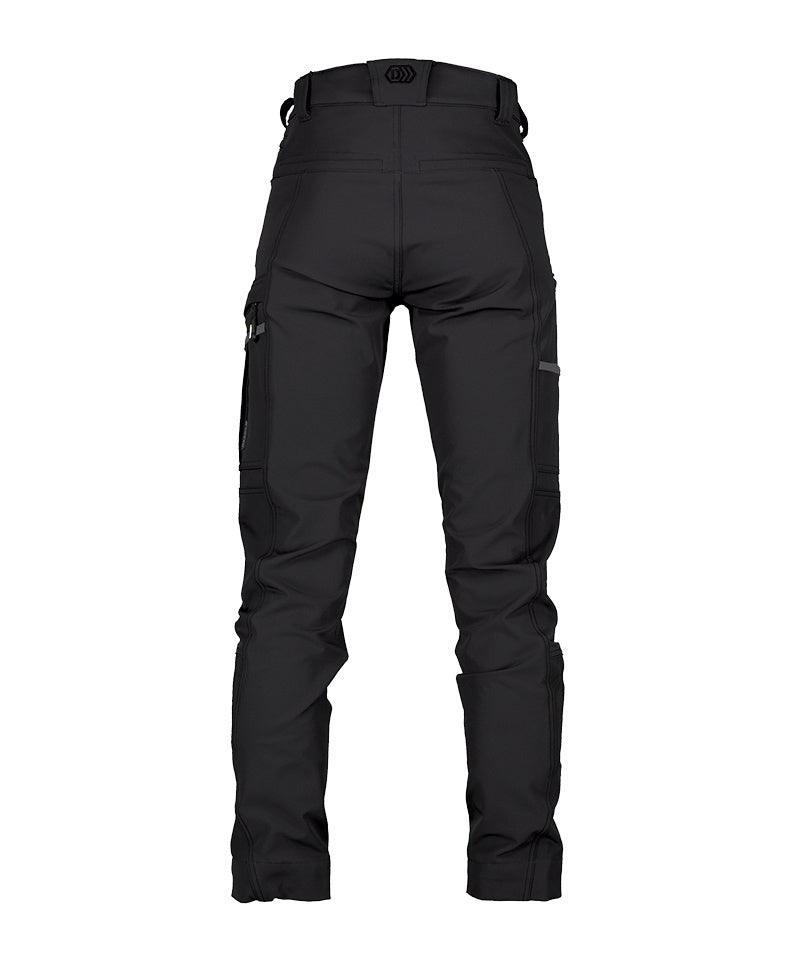 Dassy Storax 4-way stretch Werkbroek zwart achterkant