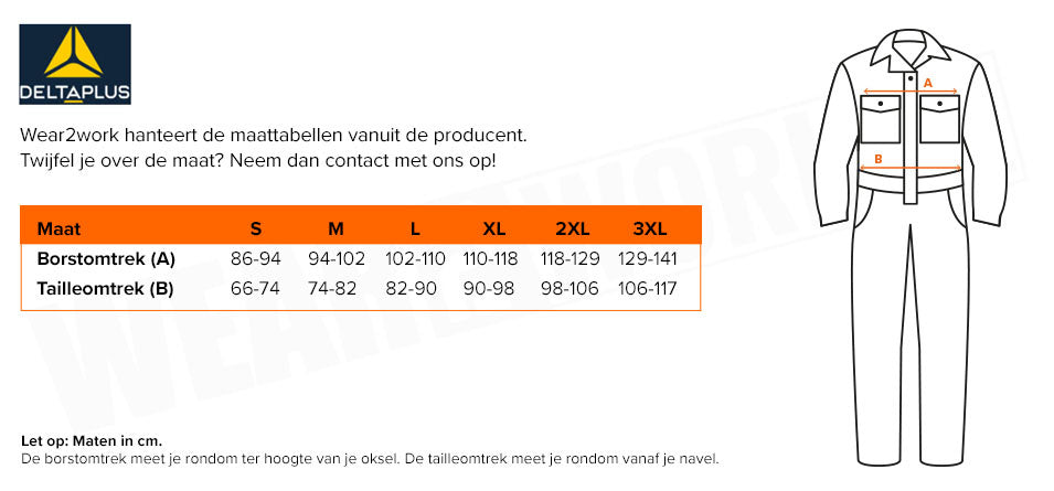 Overall Maten Overall Mach2 Delta Plus kopen bij