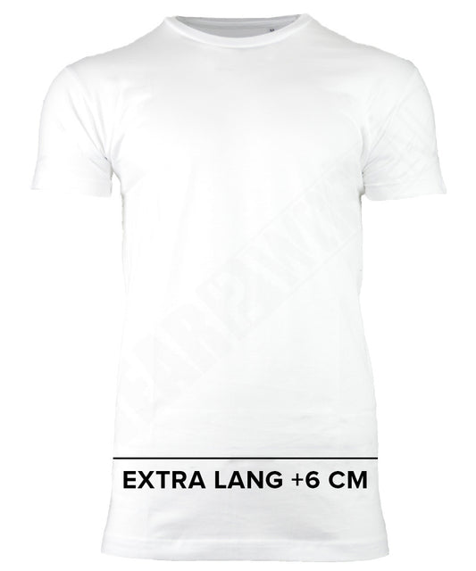T-shirt extra lang wit