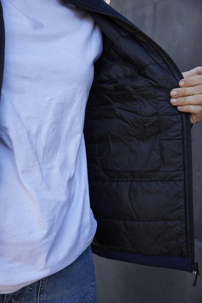 Gevoerde softshell bodywarmer Clique binnenkant