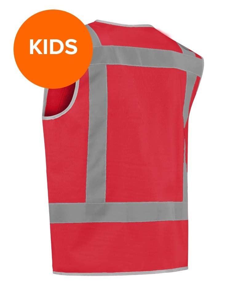 RWS Kinderveiligheidshesje rood achterkant