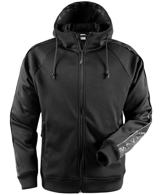 Fristads sweatjack met capuchon 7464 zwart voorkant