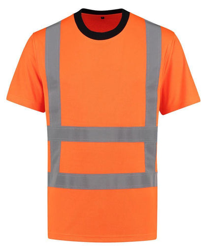 RWS T-shirt high-visibility oranje voorkant