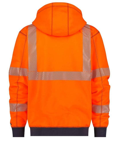 Reflecterende vest high-visibility Dassy Evans oranje achterkant