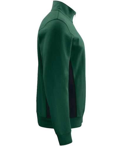 ProJob zipneck sweater 2128 zijkant groen