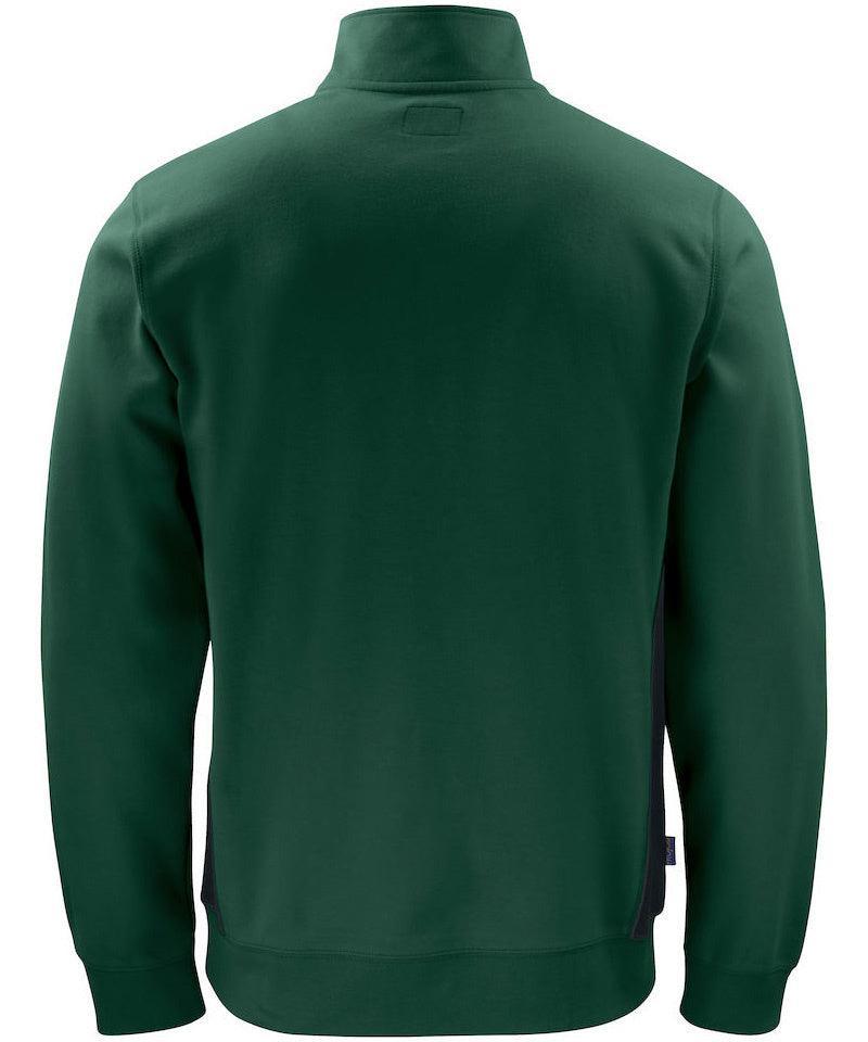 ProJob zipneck sweater 2128 achterkant groen
