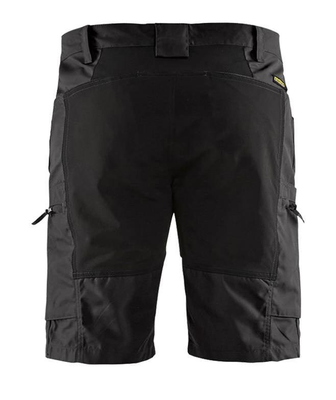 Korte stretch werkbroek Blaklader 1449 Zwart achterkant