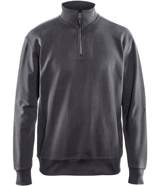 Blaklader sweater zipneck 3369 grijs voorkant
