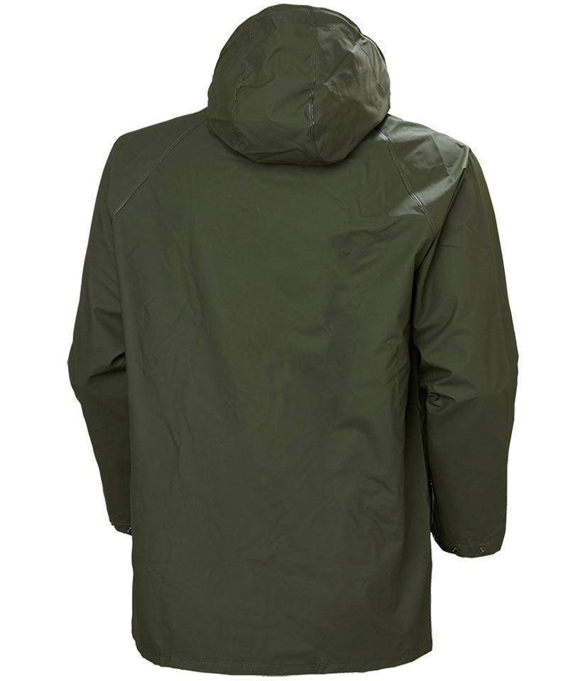 Regenjas Mandal Helly Hansen groen achterkant