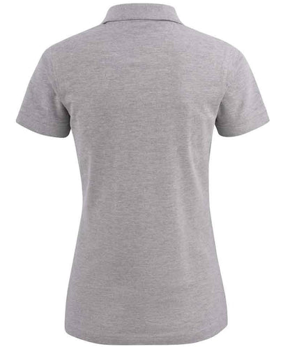Dames poloshirt Surf stretch Printer achterkant lichtgrijs