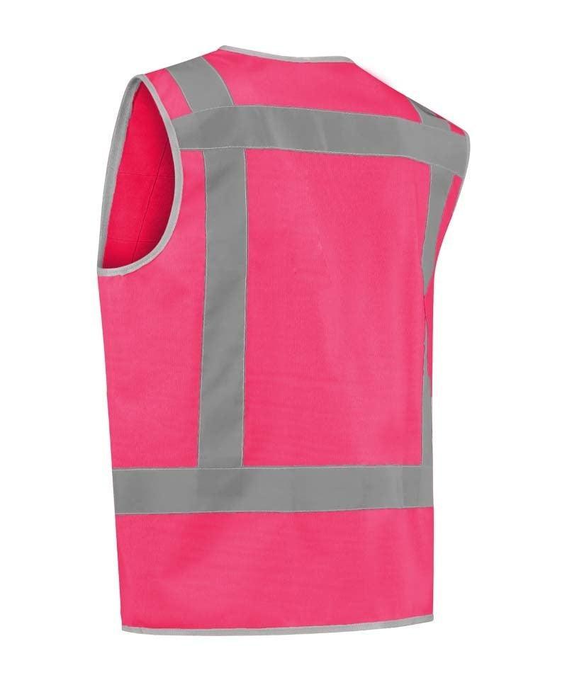 RWS Veiligheidshesje roze achterkant
