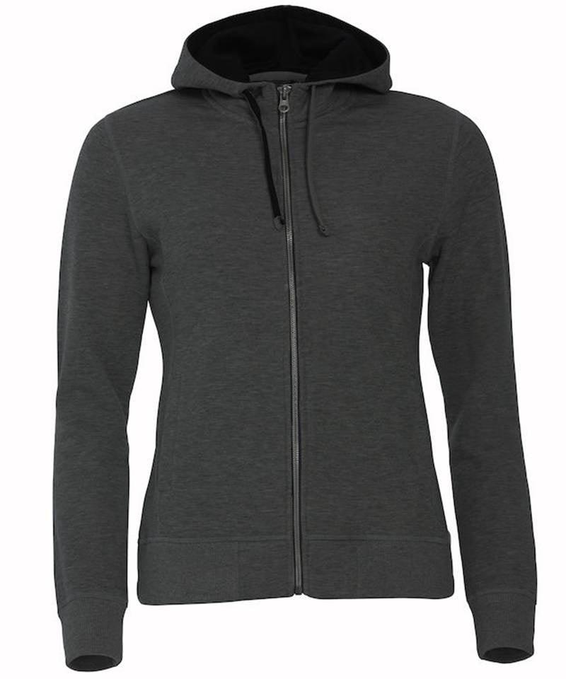 Dames vest met capuchon grijs