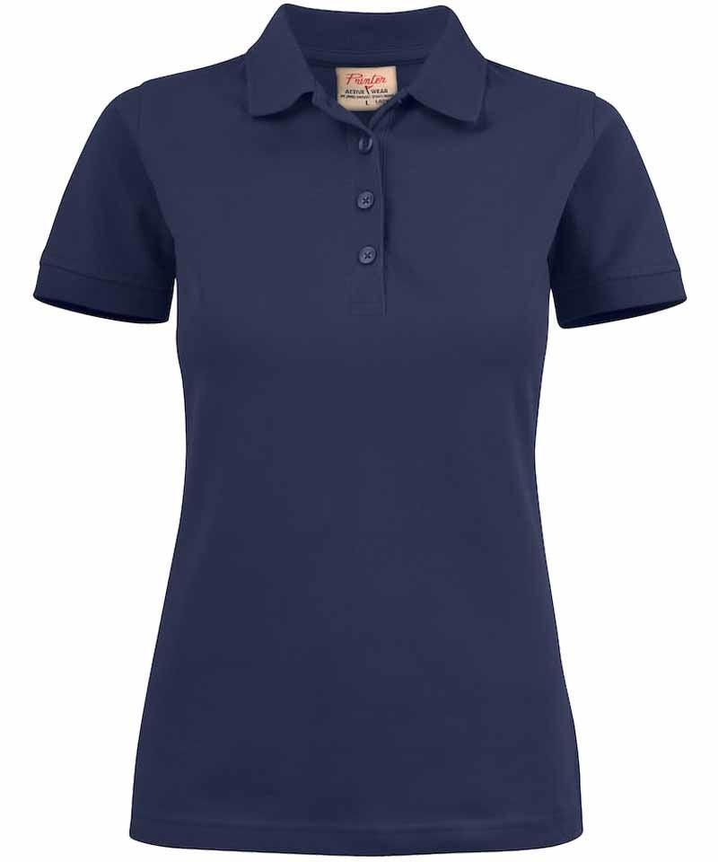 Dames poloshirt Surf stretch Printer navy