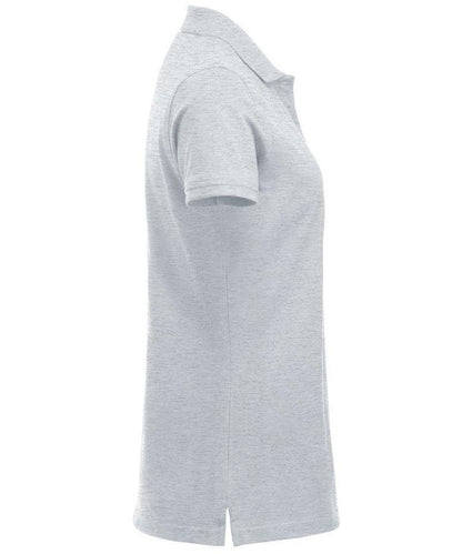 Dames poloshirt Marion wit zijkant