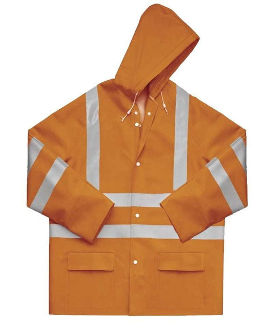 High visibility regenjas Delta Plus oranje