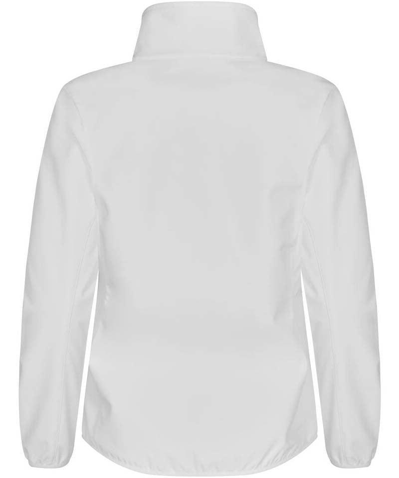 Dames softshell jas Clique wit Classic achterkant