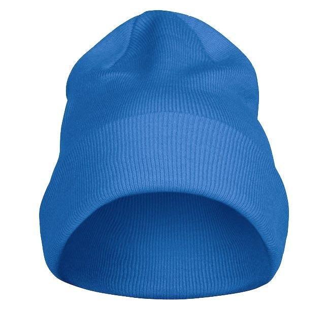Printer beanie blauw