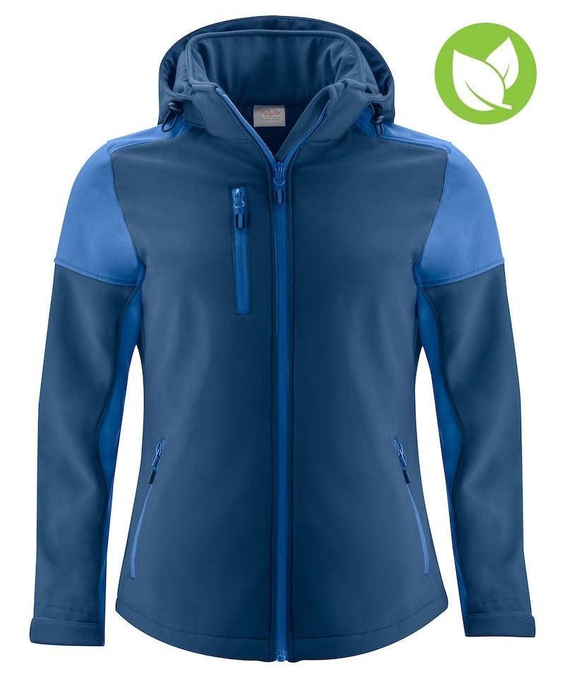 Softshell jas gevoerd Printer Prime Dames navy blauw