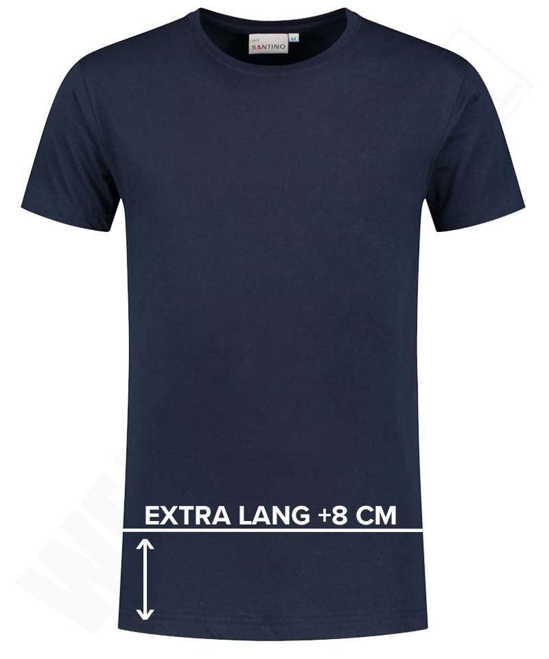 T-shirt extra lang Santino Jace plus navy