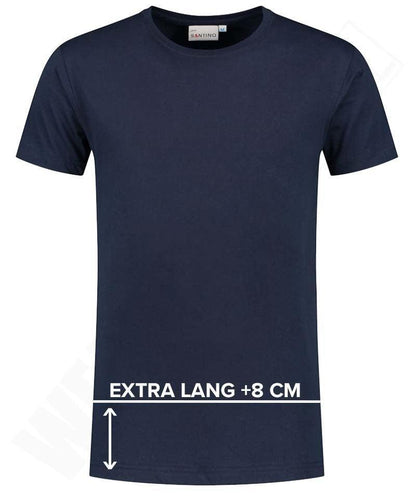 T-shirt extra lang Santino Jace plus navy