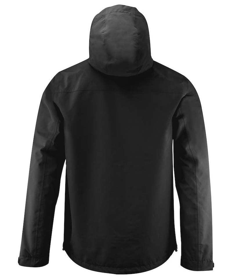 Regen softshell Printer Hiker zwart achterkant
