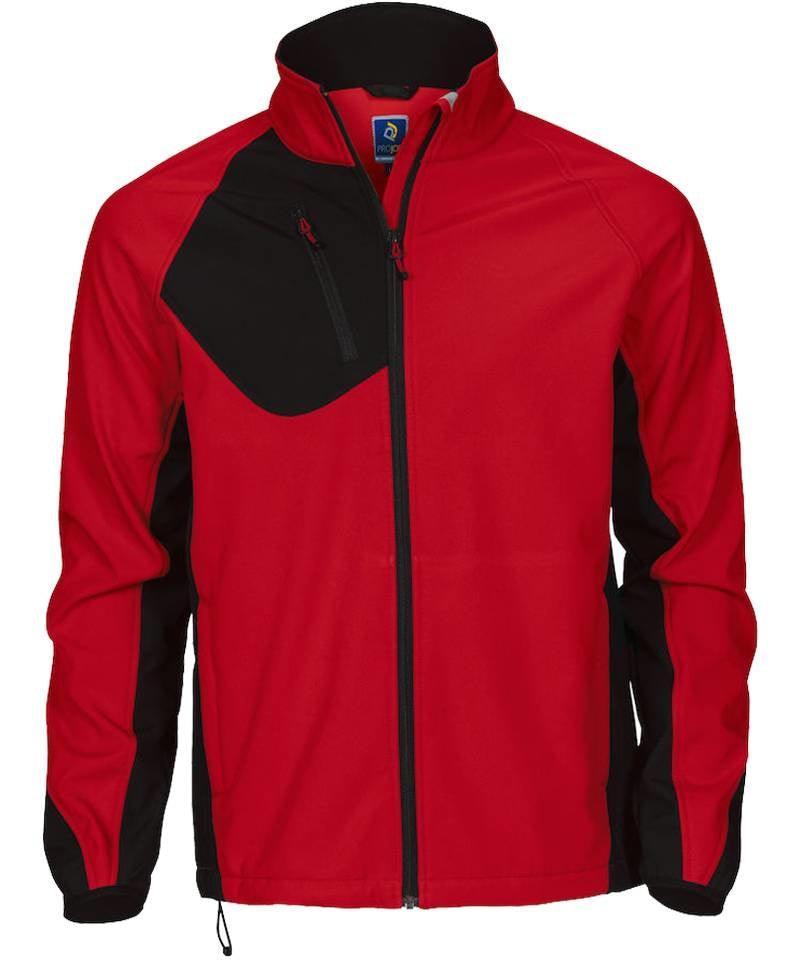 Softshell jas ProJob 2422 rood