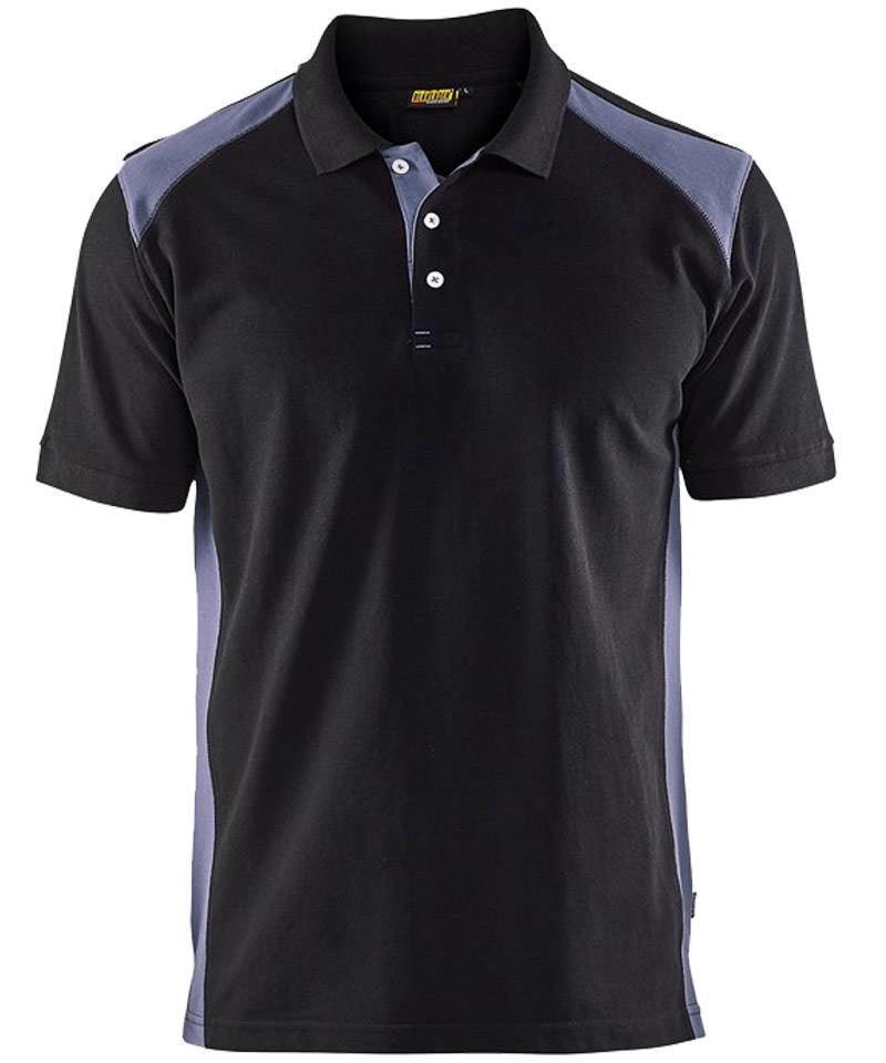 Poloshirt Blaklader Pique zwart grijs