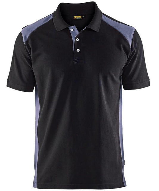 Poloshirt Blaklader Pique zwart grijs