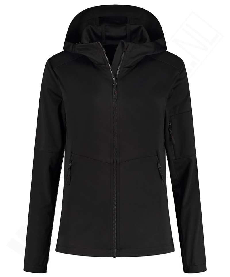 Softshell jack Santino Seattle dames zwart