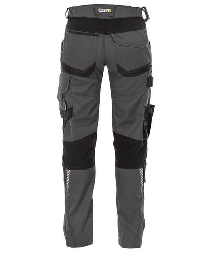 Dames werkbroek Dassy stretch Dynax grijs achterkant