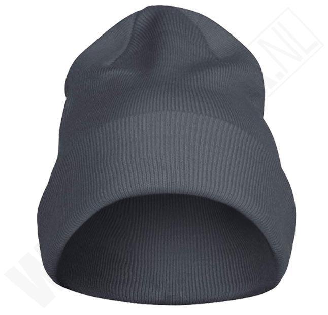 Printer beanie grijs