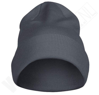 Printer beanie grijs