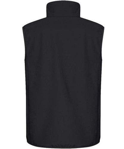 Softshell bodywarmer Clique Classic achterkant zwart