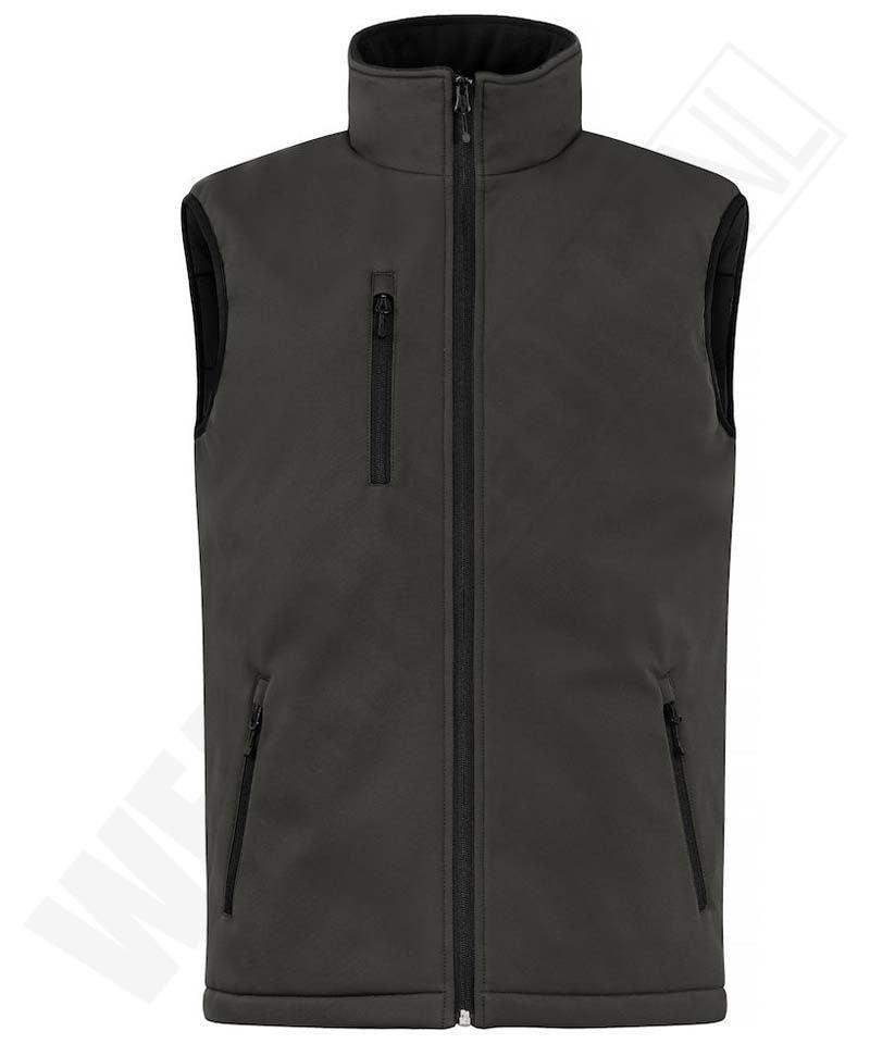 Gevoerde softshell bodywarmer Clique grijs