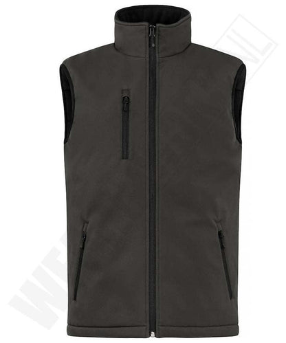 Gevoerde softshell bodywarmer Clique grijs