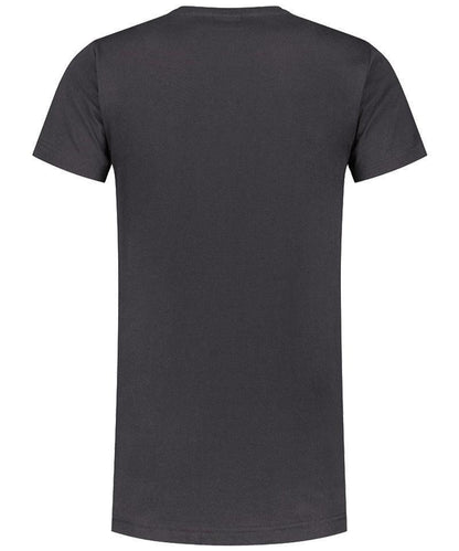 T-shirt extra lang Santino Jace plus antraciet achterkant
