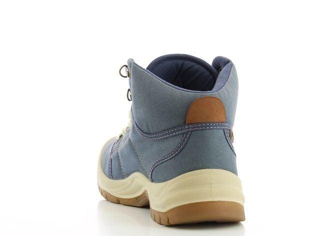 Safety Jogger werkschoenen S1P SRC Desert Navy achterkant