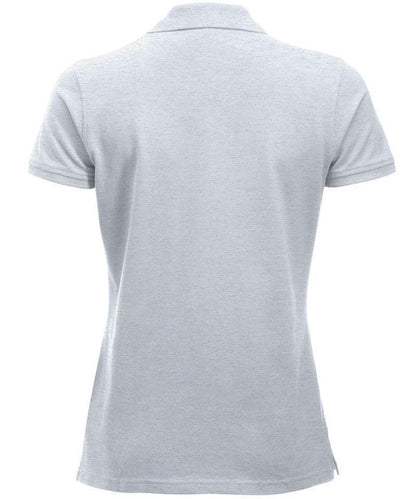 Dames poloshirt Marion wit achterkant
