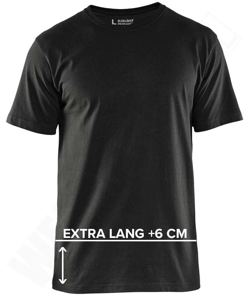Blaklader t-shirt extra lang 3525 zwart