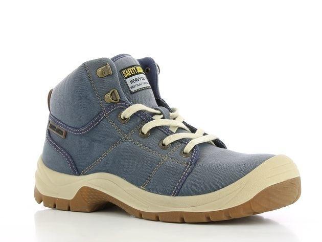 Safety Jogger werkschoenen S1P SRC Desert Navy zijkant