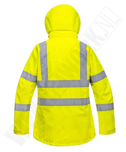 Dames ademende werkjas High-visibility LW70 achterkant