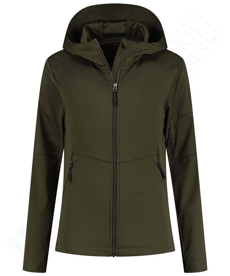 Softshell jack Santino Seattle dames groen