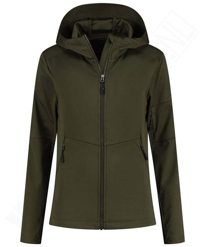 Softshell jack Santino Seattle dames groen