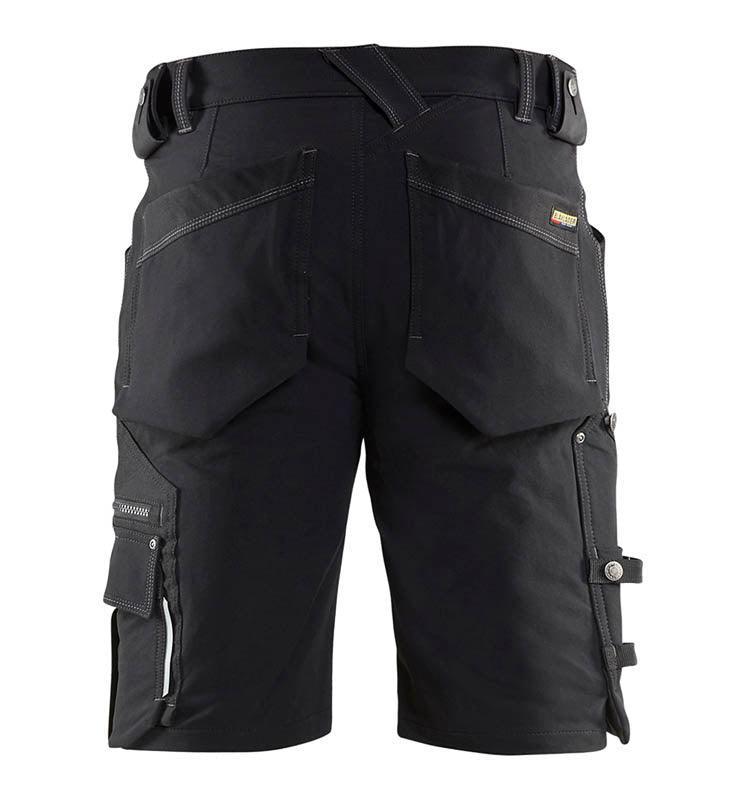 Korte werkbroek Blaklader 4-way stretch 1987 achterkant